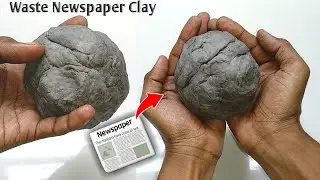 Newspaper Clay Making at home // Diy newspaper clay // Newspaper Craft Ideas - MS Craft