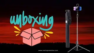 Selfie stick with tripad collection and upboxing