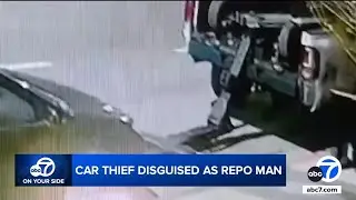 Video shows alleged fake tow truck driver steal SoCal woman's car