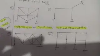 how to calculate degree of static indeterminacy(part-I)/#structure / TOS-1.