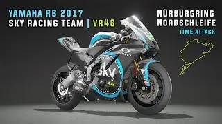 YAMAHA R6 2017 SKY TEAM RACING VR46 | NURBURGRING NORDSCHLEIFE TIME ATTACK