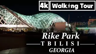 Rike Park, Tbilisi, Georgia Walking Tour (4K UHD 60fps)