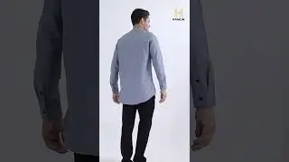 Leopold Kemeja Koko Pria Lengan Panjang Design Variasi Warna Material Cotton - KoKurtaLGrayMaroon