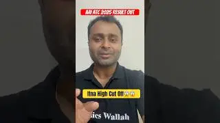AAI ATC Result 2025 Out l Itna High Cut Off kyu? l #shorts #pw #aaiatc2025