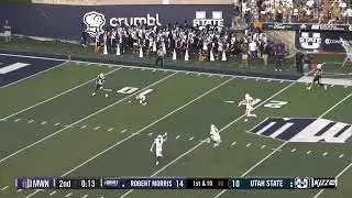 Robert Morris Amazing One-Handed Interception against Utah State by Rob Carter Jr.