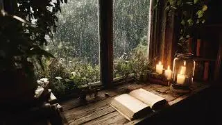 Hidden Forest Cabin at Night 🌲🌧️ Dark Rain Ambience for Sleep, Calm & Insomnia Relief