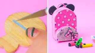 Cute Mini Bag For Barbie | MINIATURE IDEAS FOR DOLLHOUSE | #Shorts
