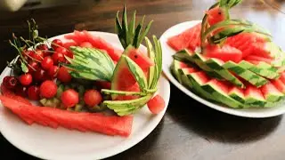 1 Watermelon Challenge - 2 Super Watermelon Fruit Decoration Ideas