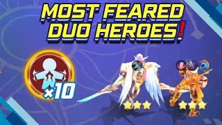 UNSTOPPABLE MOST FEARED DUO HEROES : SABER X HAYABUSA | MAGIC CHESS GO GO BEST COMANNDER 2025