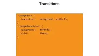 Transitions