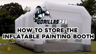 How to store the inflatable painting booth &mdash;&mdash; GORILLASPRO Inflatable Paint Booth Storage Video