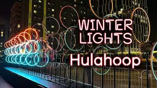 Hypnotic Light & Motion: Hulahoop Installation at Canary Wharf Winter Lights 2026