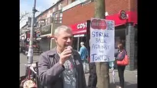 Mark Krantz TUSC election campaigning