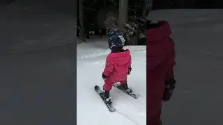 We are a skiing and biking family! Start em&rsquo; young  👊 #ski #parenting #toddler #toddlertok #powder