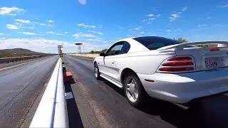 INSANE First Ever Run with a STOCK 1995 MUSTANG GT in the 1/8 MILE