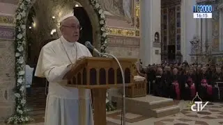Meditazione di Papa Francesco nella Basilica di Santa Maria degli Angeli ad Assisi