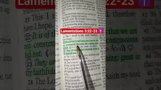 God is Giving You Another Chance (Lamentations 3)✝️ #bibleverse #jesus #bible #god #amen #biblestudy