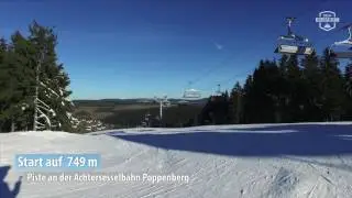 Skigebiet Winterberg: Rote Piste an der Poppenberg-Sesselbahn (Lift Nr. 5)
