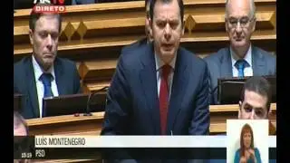 Lu&iacute;s Montenegro questiona Ant&oacute;nio Costa no debate quinzenal