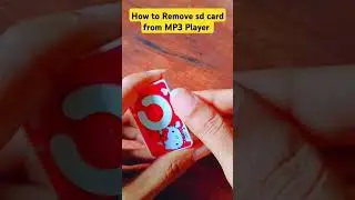 How to remove sd card from MP3 Player #shorts #short #trending
