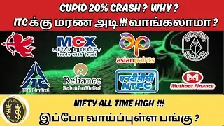 CUPID 20% CRASH ? | ITC மீண்டும் DOWN!!! | Coal India | NTPC | RELIANCE | Investor Choice