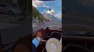 Autumn classic drives along the Lake 🎞️ #classic #classiccars #mercedes #pov