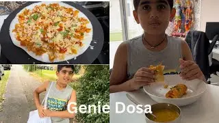 Chocolate and Genie Dosa(Roll) Banaya Dinner Me.!
