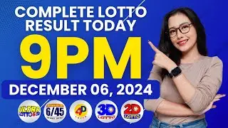 Lotto Result Today 9PM December 06, 2024 | Complete Lotto Result Today