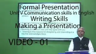 Presentation Formal skills, elements, structure, effective Formal Presentations discussion article