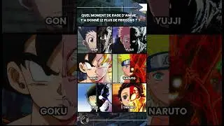 Quel MOMENT DE RAGE d&rsquo;anime t&rsquo;a donn&eacute; le plus de FRISSONS ? ⚡