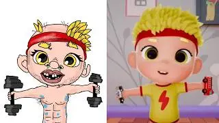 Binky with Baby DB | D Billions Funny Drawing Meme P3