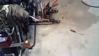 Rear tire off ATV lift