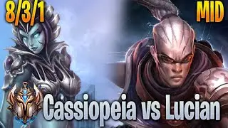 Cassiopeia vs Lucian Mid - NA Challenger