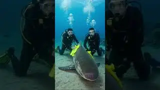 Rescuing a Shark Trapped in a Tire and Ocean Trash