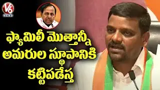 Teenmaar Mallanna Speech After Join BJP, Slams CM KCR | Delhi | V6 News
