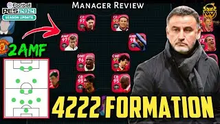 NEW 4222 (2AMF) MANAGER REVIEW || PES 2021 MOBILE