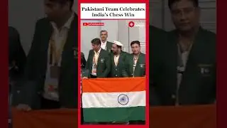 Pakistani Team Holds Indian Flag to Celebrate India&rsquo;s Double Gold at Chess Olympiad 2024