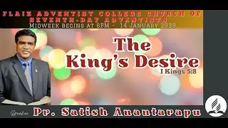 The King's Desire — I Kings 5:8