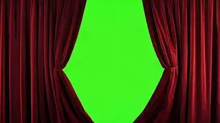 Red velvet stage curtains opens on green screen background No Watermark Free iStock Footage Video