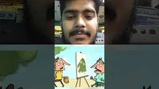 How To Paint Portrait 🎨#shorts #funny #cartoonbox #funnyvideo