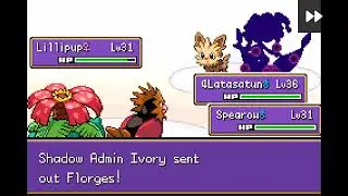 Pokemon Unbound Randomlocke - Shadow Admin Ivory & Shadow Grunt Double Battle