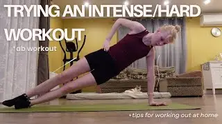 Trying an intense/hard workout | +tips for working out at home