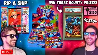 *LIVE RIP & SHIP* - $1,250 MEGA CHARIZARD BOUNTY!?🔥POKEMON & ONE PIECE TCG STORE