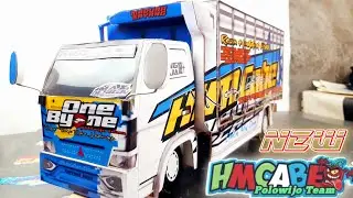 HM CABE ONE BY ONE || miniatur truk oleng dari kardus | diy truck cardboard