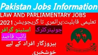 Law and parliamentary affairs department management jobs 2021