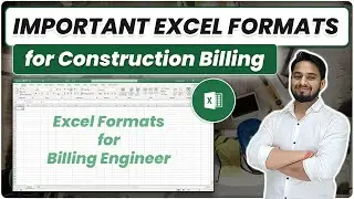 Important Excel Formats for Construction Billing | Billing Engineer | Construction Billing