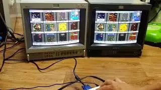 Raspberrypi 15khz 240p Double monitor pvm series