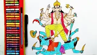 How to Draw Lord Ganesha Step by step | Ganesh ji ki Drawing | by Drawing Art