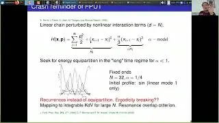 HYDW08 | Dr. R&eacute;my Dubertrand | Ergodic and Non-Ergodic Many-Body Dynamics in Strongly Nonlinear.