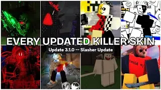 WINNING WITH EVERY UPDATED KILLER SKIN! | Roblox Forsaken Slasher Update